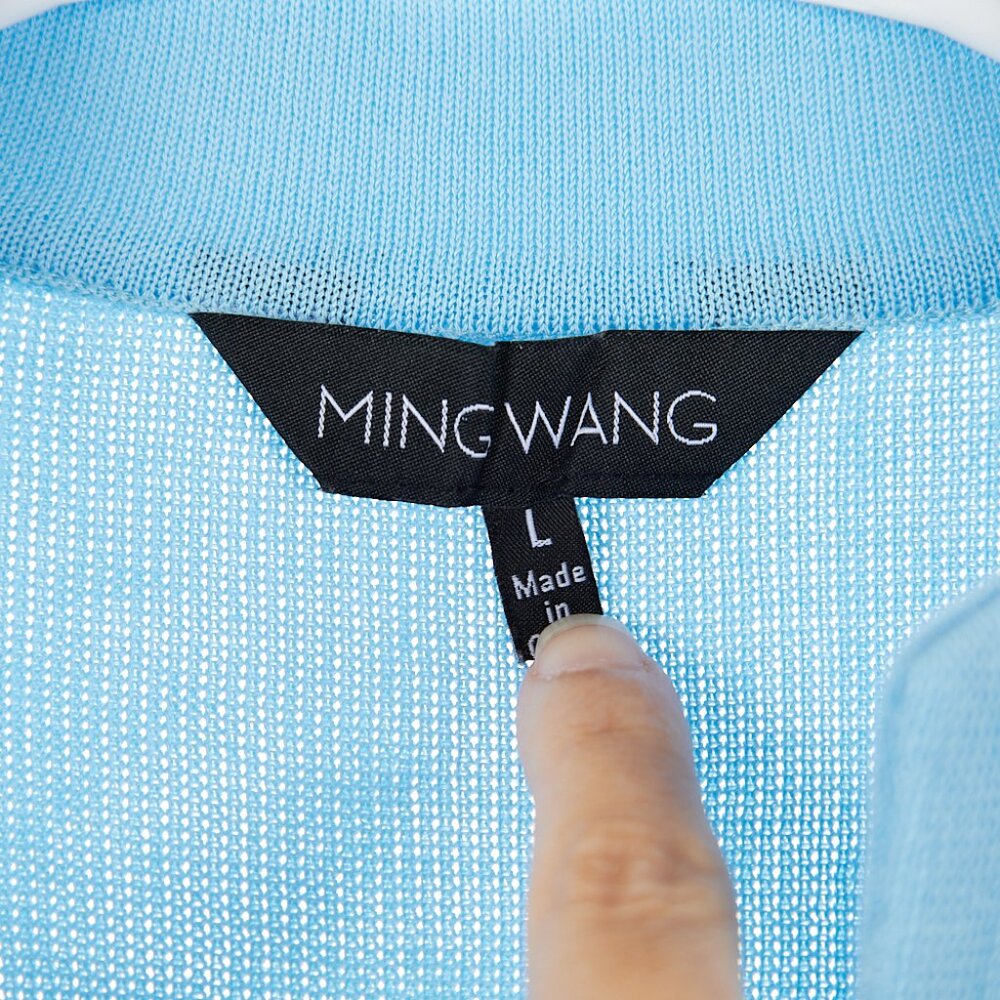 Ming Wang Colorblock One Button Knit Jacket Women's Large - Picture 2 of 4